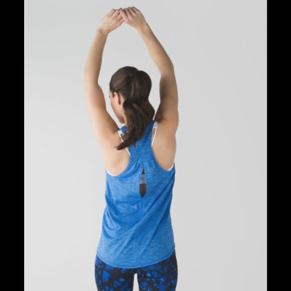 Lululemon Blue Racerback Tank Top Lightweight Athletic Yoga Gym Top Size S - Picture 2 of 14